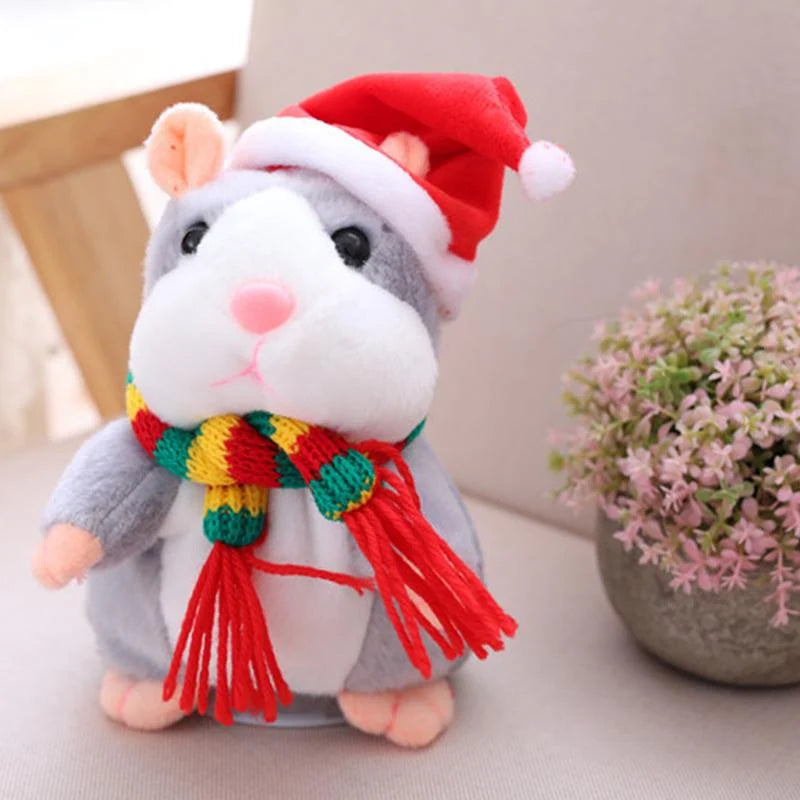 🐹 Last Day Special Price £13.99！✨Talking Hamster Plush – repeats whatever you say, auto head-shaking, hilarious fun for kids & adults.🎁