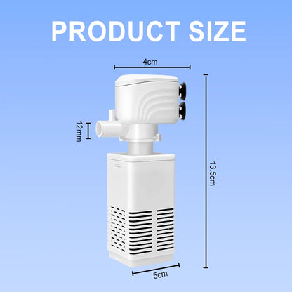 💦Fish Tank 3-in-1 Filter♻️Filtration, Oxygenation & Water Pumping