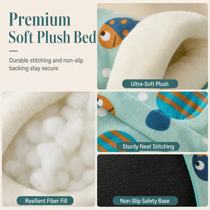 🐱🛏️semi-enclosed Hooded Pet Sleeping Bag Cave Bed | Draft-blocking, Cozy Indoor Winter Rest Spot📦