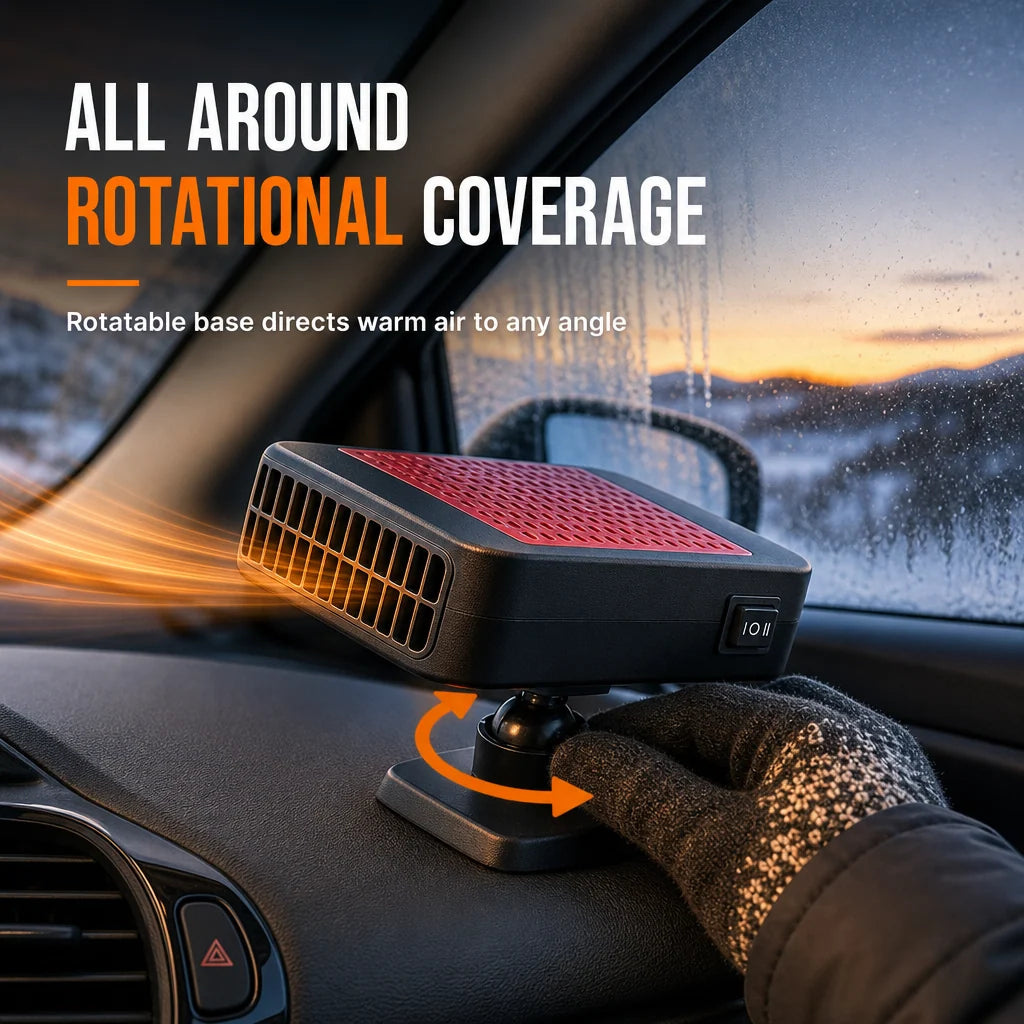 🎁2026 New Arrivals 50% Off💥🚗 Rotatable 12v Car Defroster & Defogger Fan