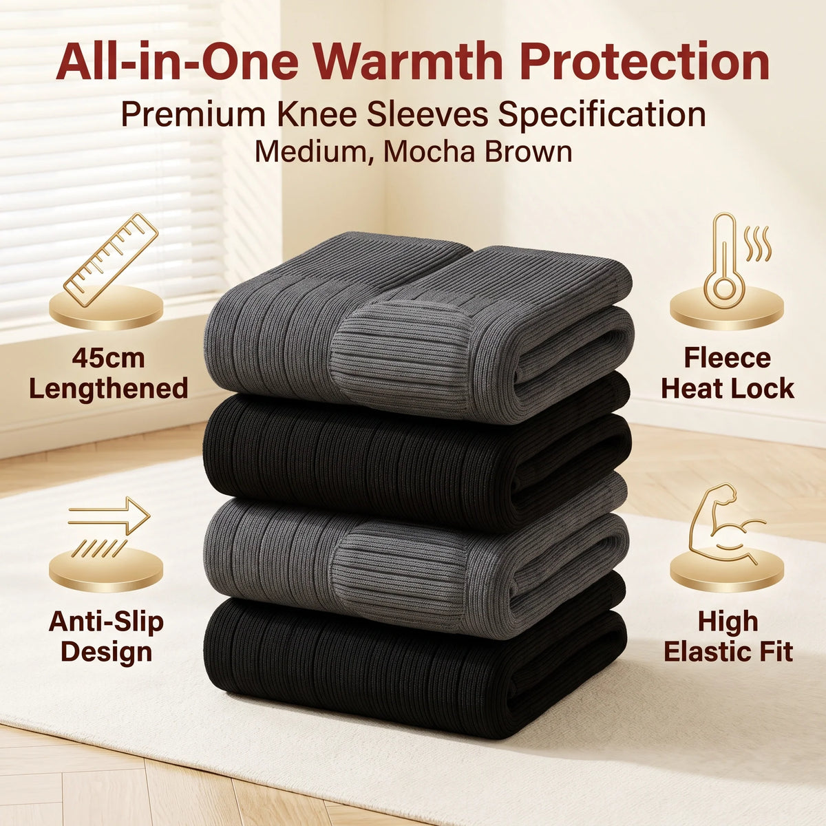 🔥50% Off🔥Thickened Extra-Long Thermal Knee & Leg Warmers