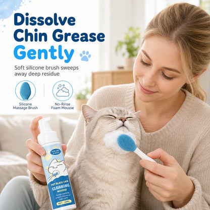 Gentle Pet Black Chin Cleansing Mousse For Cats And Dogs Safe Ingredients And Easy To Use