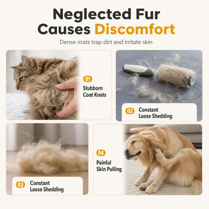 Pet Dematting Comb And Deshedding Grooming Brush For Dogs And Cats