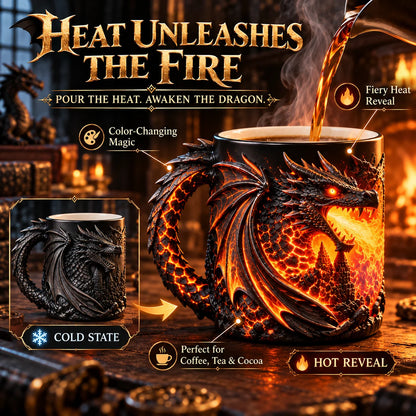 🔥 Last Day 49% OFF 🐉 Dragonfire Heat-Reveal Magic Mug 🔥