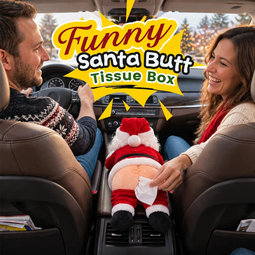 🎄🤣Funny Santa Butt Tissue Box🎅