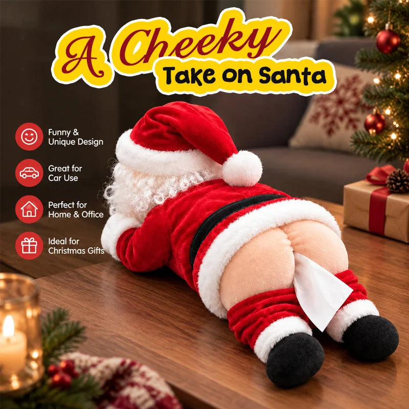 Funny Santa Butt Tissue Box