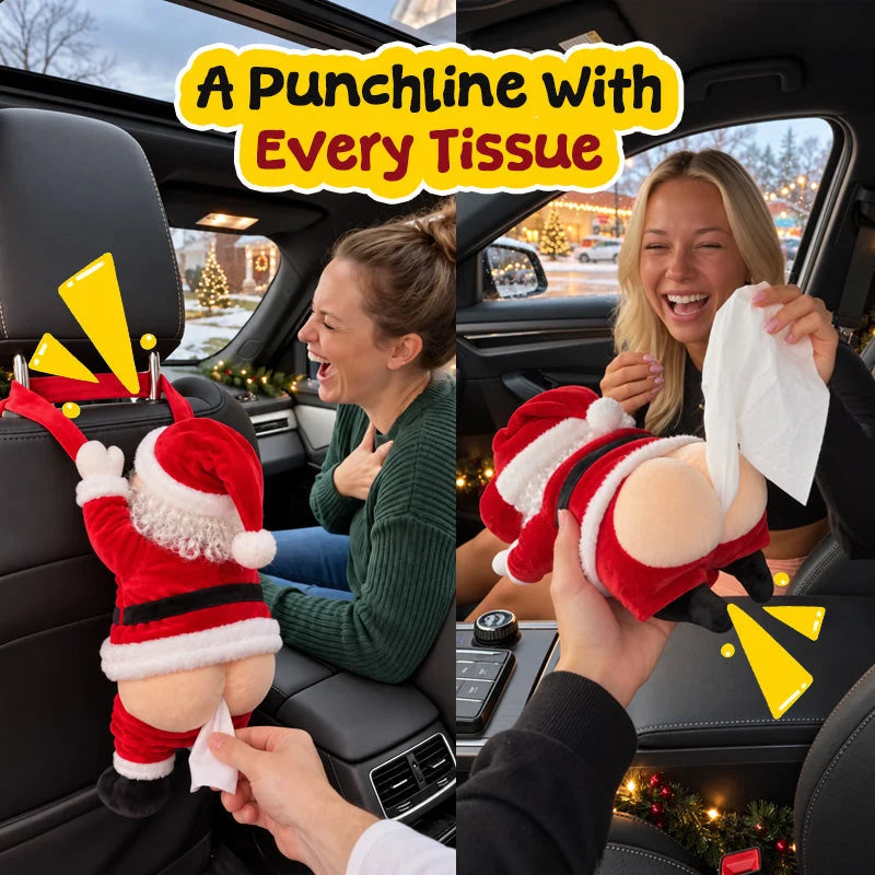 🎄🤣Funny Santa Butt Tissue Box🎅