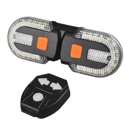 🚴 Wireless Bike Turn Signals: Thumb Control, Split Frame Lights, USB Rechargeable