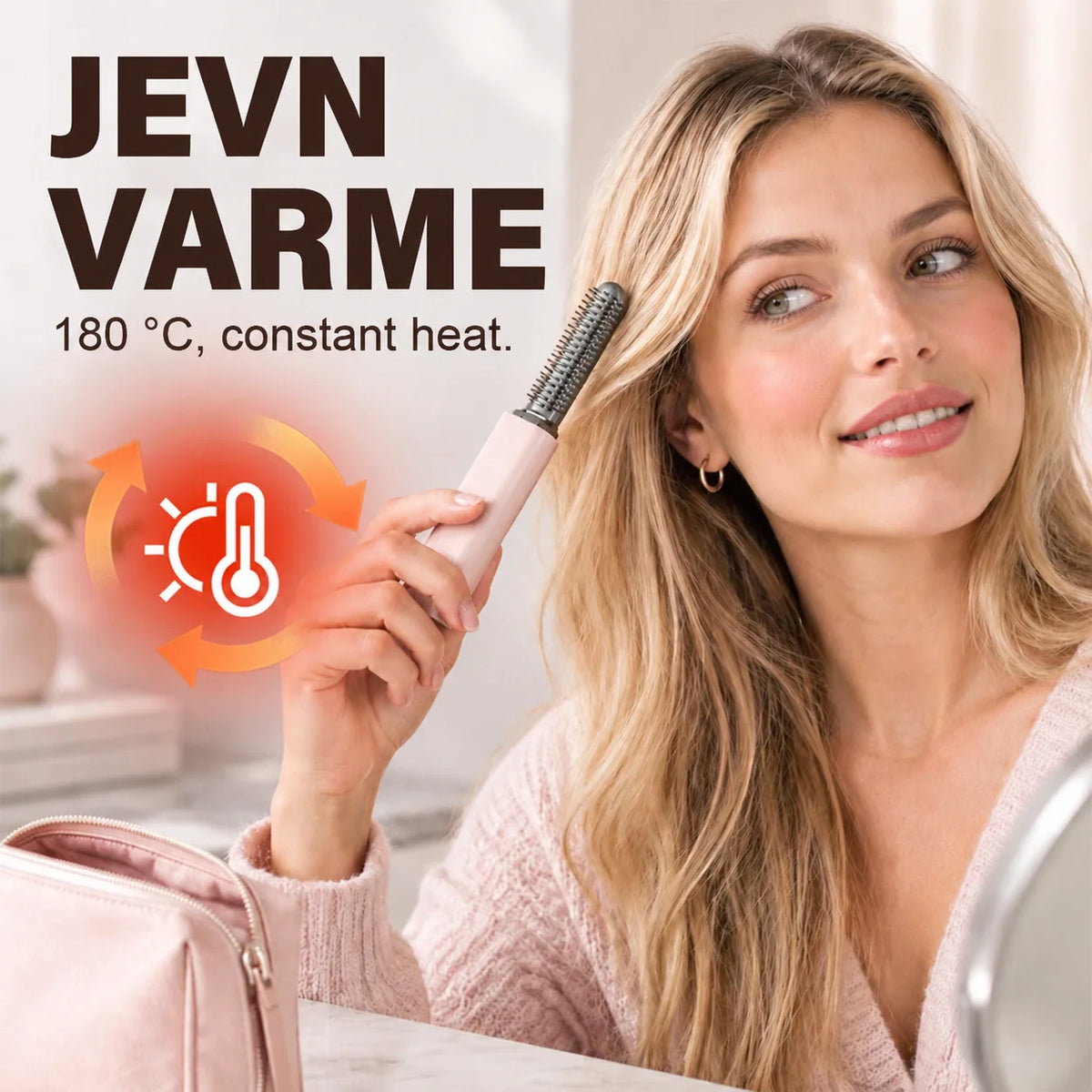 ✨ Compact Wireless Hot Comb – Handy Bang Styling Companion!