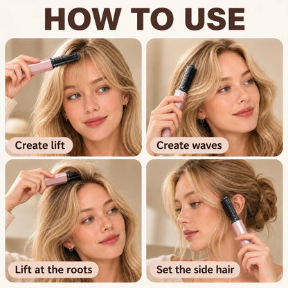 ✨ Compact Wireless Hot Comb – Handy Bang Styling Companion!