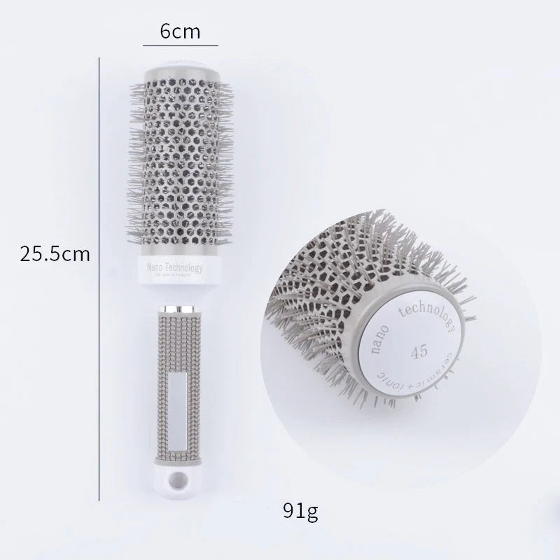 🏆 Last Day Special Price! 💇professional Volumizing Round Hair Brush – Vented Barrel, Ergonomic Grip, Salon Results ✨