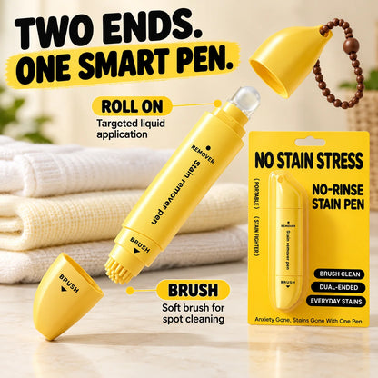 🖊️ Portable Dual-Head Stain Remover Pen - Waterless Stain Cleaning💧