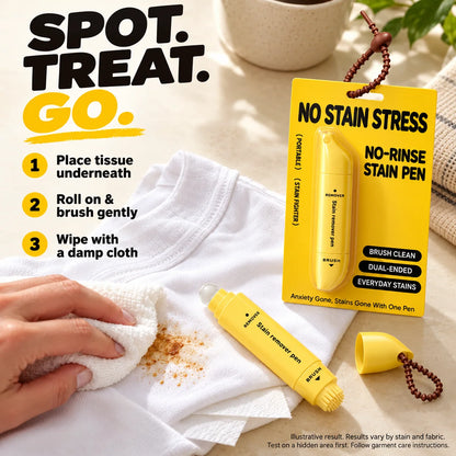 🖊️ Portable Dual-Head Stain Remover Pen - Waterless Stain Cleaning💧