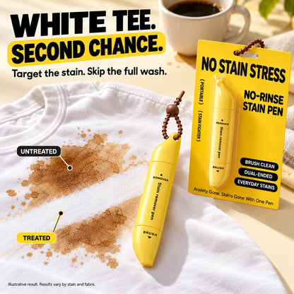 🖊️ Portable Dual-Head Stain Remover Pen - Waterless Stain Cleaning💧