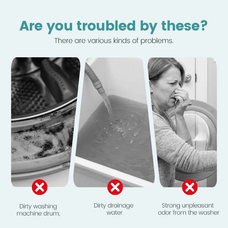 🎁washing Machine Cleaner – 12 Tablets, Deep Cleans Inner Tank & Pet Hair. 🧼