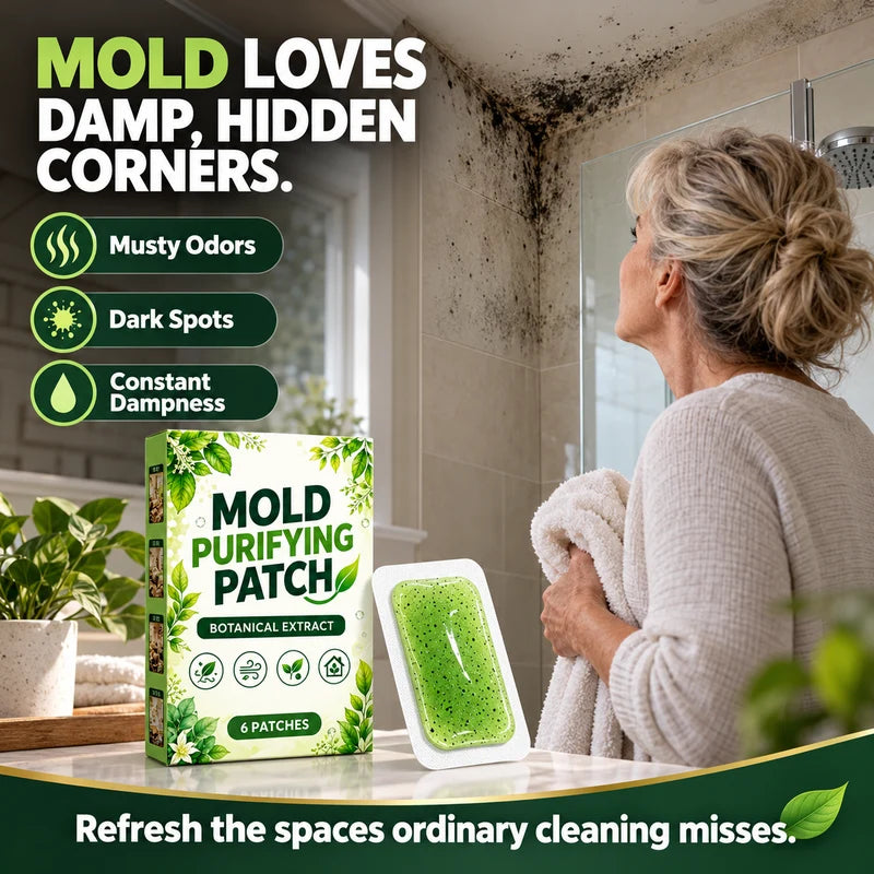 🧪 6Pcs Mold Purifying Patches – Botanical Mildew Removal Pads, Long Lasting Mold Inhibitor