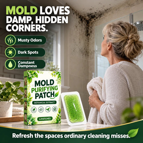 🧪 6Pcs Mold Purifying Patches – Botanical Mildew Removal Pads, Long Lasting Mold Inhibitor