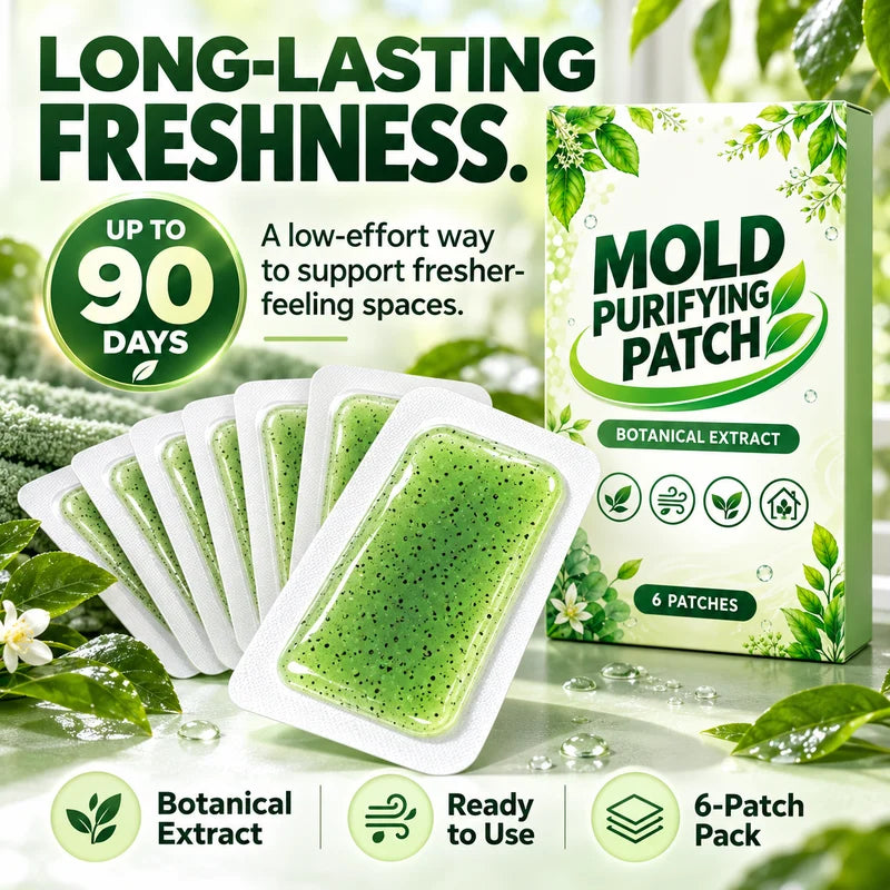 🧪 6Pcs Mold Purifying Patches – Botanical Mildew Removal Pads, Long Lasting Mold Inhibitor