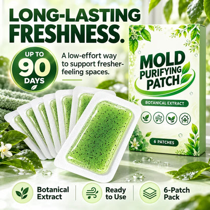 🧪 6Pcs Mold Purifying Patches – Botanical Mildew Removal Pads, Long Lasting Mold Inhibitor