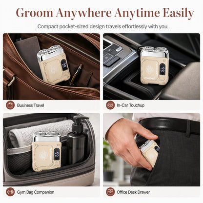 Mini Portable Electric Dual Head Shaver for Men