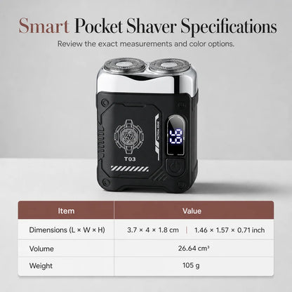Mini Portable Electric Dual Head Shaver for Men