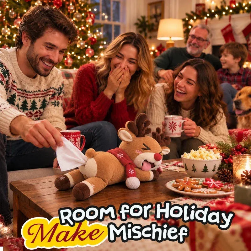 🦌 Funny Christmas Reindeer Tissue Holder – The Cheekiest Christmas Decor!