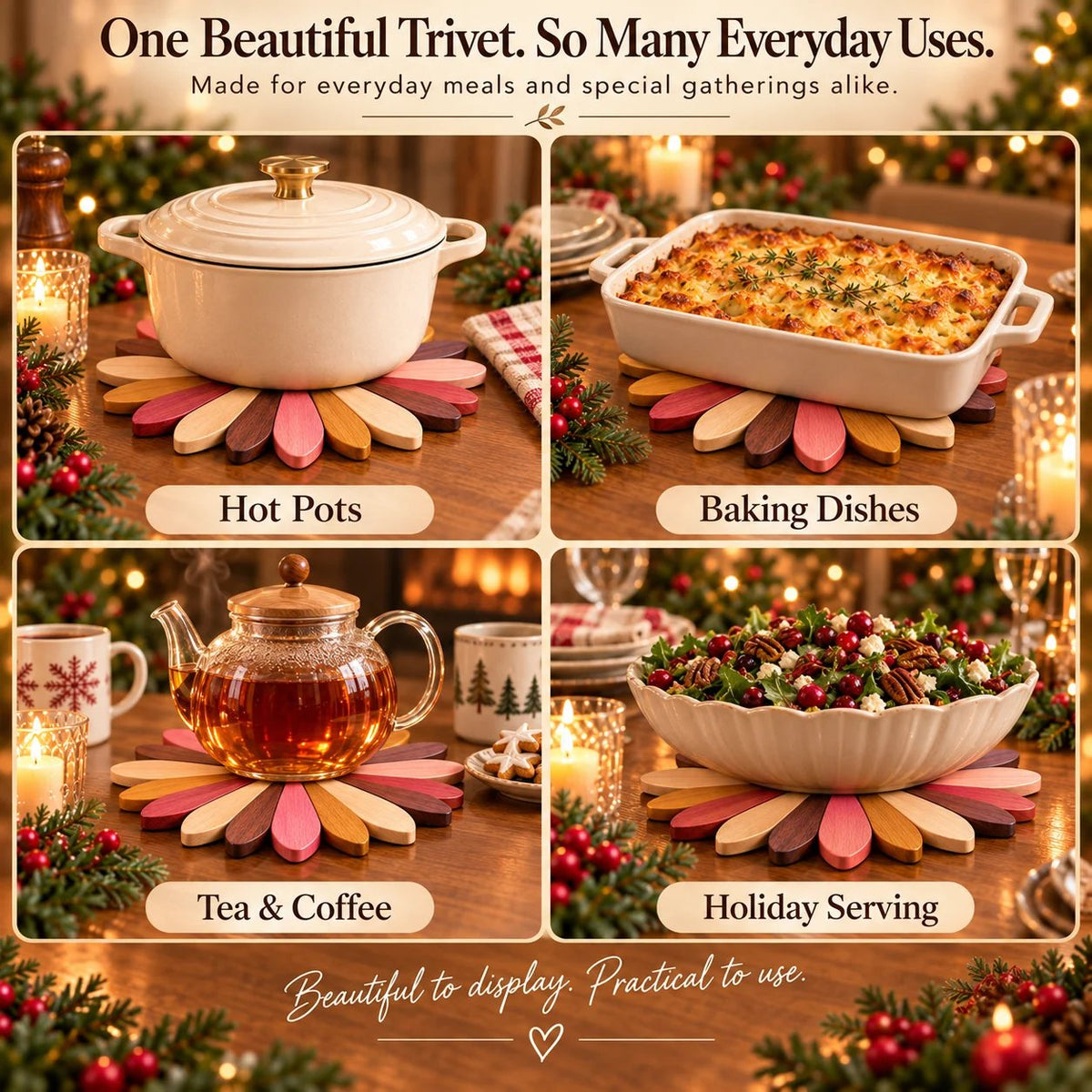 🔥 Last Day 49% OFF-🧚 Fairy Bloom Trivet – Folding Fairy Décor & Heat-Resistant Table Protector