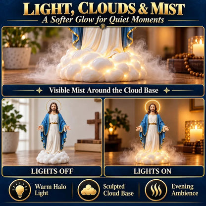 🎁 Last Day 49% Off✝️✨ Holy Mist Humidifier —  Daytime Décor, Evening Glow☁️💛
