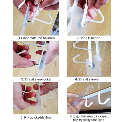 🔥🔥hangers With 6 Hooks | For Shelf