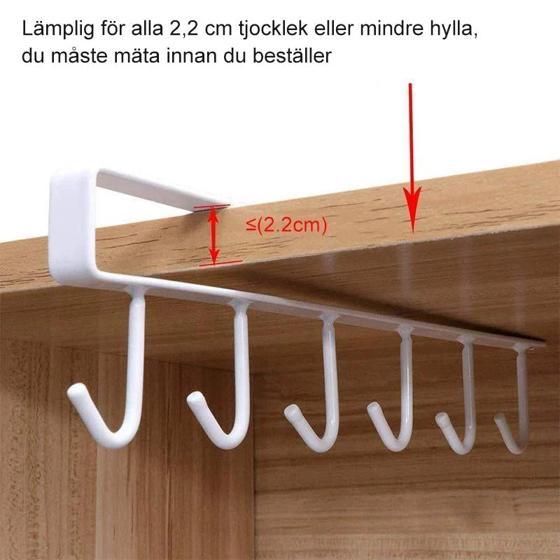🔥🔥hangers With 6 Hooks | For Shelf
