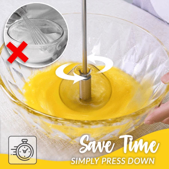 🥚Stainless Steel Semi-Automatic Whisk