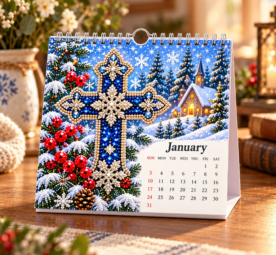 ✝️💎2027 Faith & Blessings DIY Diamond Art Calendar Kit