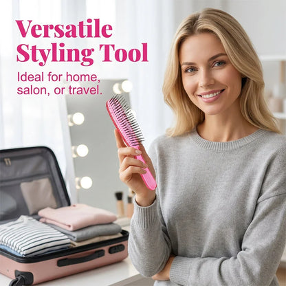 Detangle Knots Instantly! Gentle Portable Scalp Massage Hairbrush