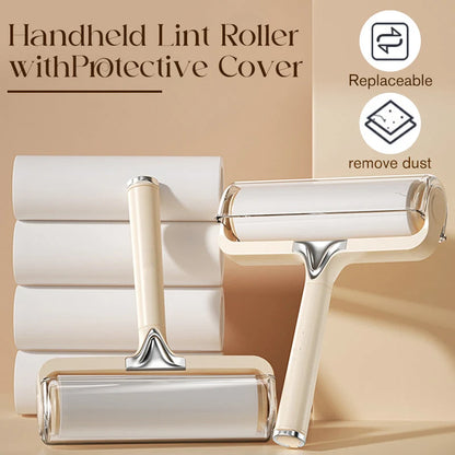 Handheld Lint Roller With Protective Cover
