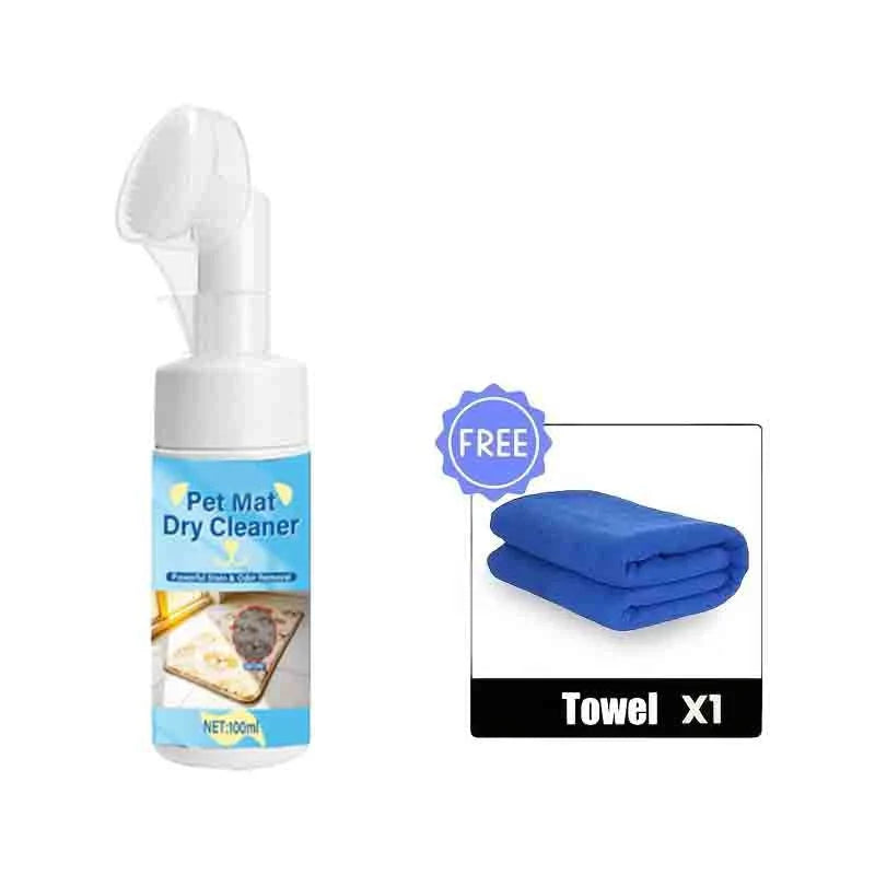 🐾 50% Off! 🧼 Waterless Pet Mat Foam Cleaner – With Brush & Quick Refresh ✨