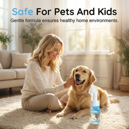 🐾 50% Off! 🧼 Waterless Pet Mat Foam Cleaner – With Brush & Quick Refresh ✨