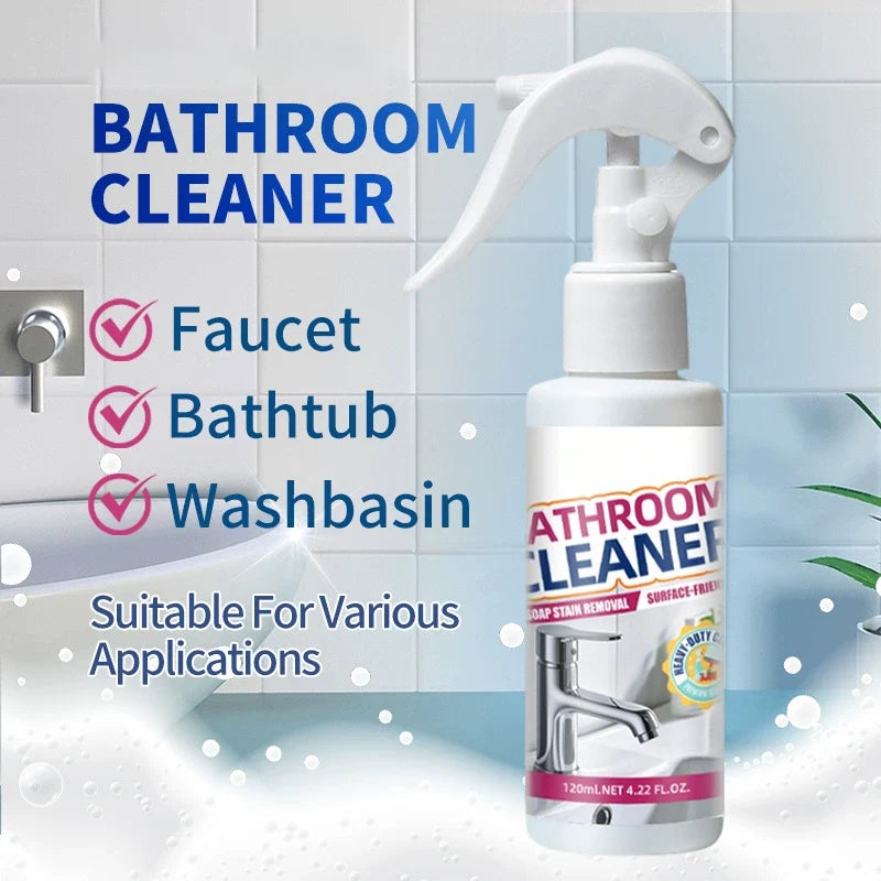 🚿 50% Off! Powerful Bathroom Cleaner—removes Limescale, Soap Scum, And Hard Water Stains. Spray, Wait, And Wipe—no Hard Scrubbing Needed! ✨🧴