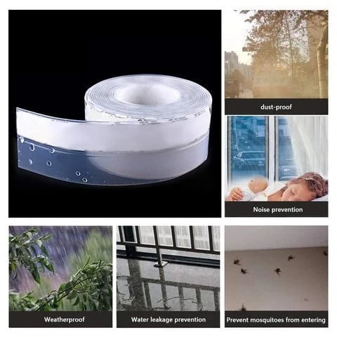 5m Door Seal Strip – Self-adhesive, Flexible Silicone, Keeps Out Dust, Insects & Noise