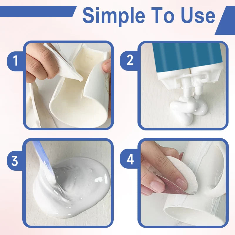 🛠️ Ceramic & Porcelain Repair Adhesive for Chips and Cracks