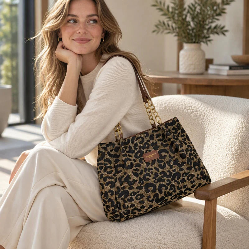 🎁2026 New Arrivals - 70% Off🎒retro Leopard Print Tote Bag For Women
