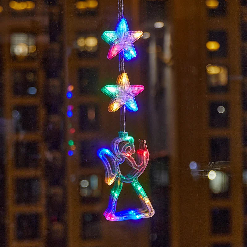 ⏳LAST DAY SALE ONLY ￡9.99!!🎄❄️ DIY Christmas Snowflake Suction Cup LED Lights ✨ | Battery Operated, Warm & Multi-Colour, Window Suction Lights, Christmas Home & Party Decor
