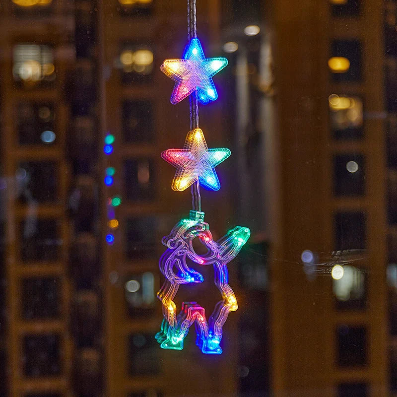 ⏳LAST DAY SALE ONLY ￡9.99!!🎄❄️ DIY Christmas Snowflake Suction Cup LED Lights ✨ | Battery Operated, Warm & Multi-Colour, Window Suction Lights, Christmas Home & Party Decor