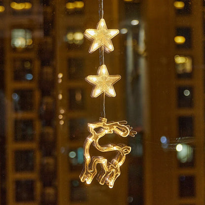 ⏳LAST DAY SALE ONLY ￡9.99!!🎄❄️ DIY Christmas Snowflake Suction Cup LED Lights ✨ | Battery Operated, Warm & Multi-Colour, Window Suction Lights, Christmas Home & Party Decor
