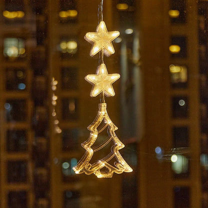 ⏳LAST DAY SALE ONLY ￡9.99!!🎄❄️ DIY Christmas Snowflake Suction Cup LED Lights ✨ | Battery Operated, Warm & Multi-Colour, Window Suction Lights, Christmas Home & Party Decor
