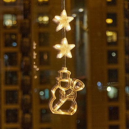 ⏳LAST DAY SALE ONLY ￡9.99!!🎄❄️ DIY Christmas Snowflake Suction Cup LED Lights ✨ | Battery Operated, Warm & Multi-Colour, Window Suction Lights, Christmas Home & Party Decor