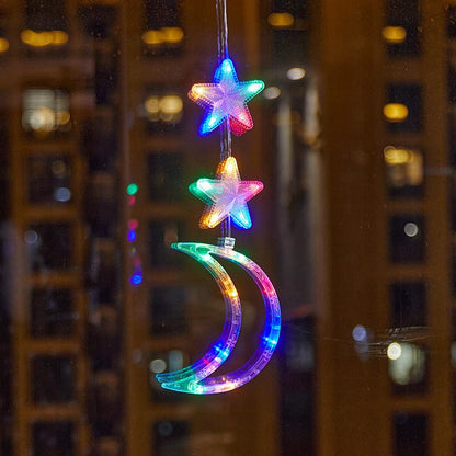 ⏳LAST DAY SALE ONLY ￡9.99!!🎄❄️ DIY Christmas Snowflake Suction Cup LED Lights ✨ | Battery Operated, Warm & Multi-Colour, Window Suction Lights, Christmas Home & Party Decor