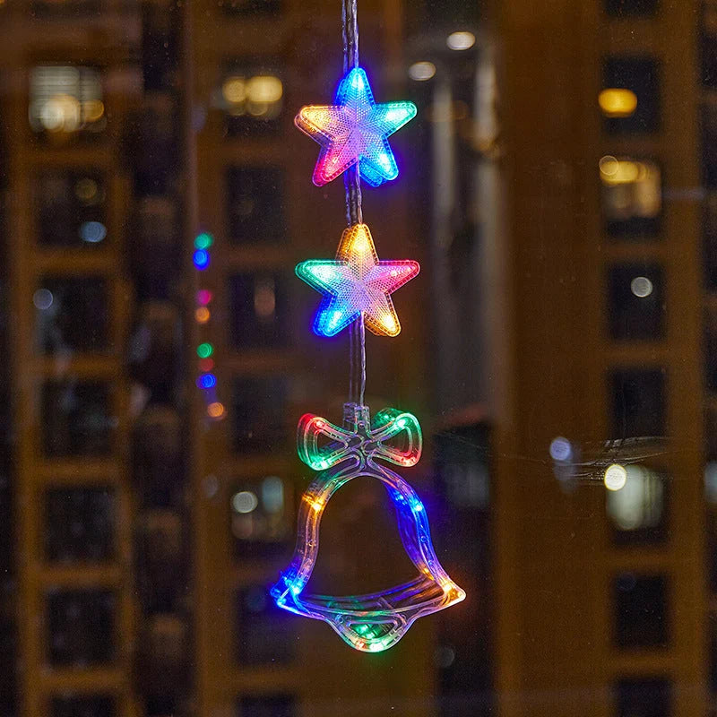 ⏳LAST DAY SALE ONLY ￡9.99!!🎄❄️ DIY Christmas Snowflake Suction Cup LED Lights ✨ | Battery Operated, Warm & Multi-Colour, Window Suction Lights, Christmas Home & Party Decor