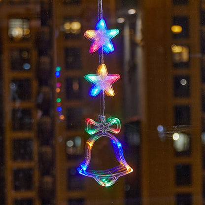 ⏳LAST DAY SALE ONLY ￡9.99!!🎄❄️ DIY Christmas Snowflake Suction Cup LED Lights ✨ | Battery Operated, Warm & Multi-Colour, Window Suction Lights, Christmas Home & Party Decor