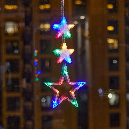 ⏳LAST DAY SALE ONLY ￡9.99!!🎄❄️ DIY Christmas Snowflake Suction Cup LED Lights ✨ | Battery Operated, Warm & Multi-Colour, Window Suction Lights, Christmas Home & Party Decor