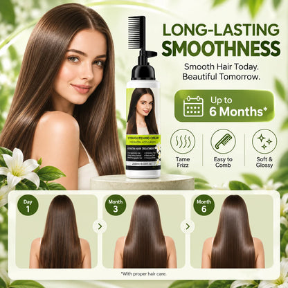 Hair Straightening Cream With Comb Applicator